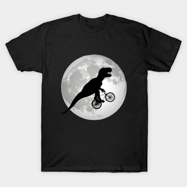 Tyrannosaurus Rex Dino Ride To The Noon T-Shirt by UNDERGROUNDROOTS